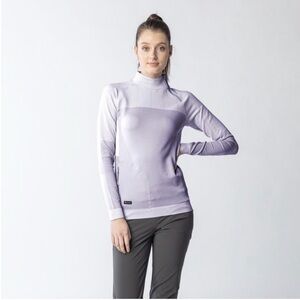 Levelwear Verse Crocus women's top-asymmetrical neck zip-front pocket zip-Large